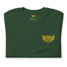 Load image into Gallery viewer, FLO Wings Embroidered T-shirt (Gold Edition)