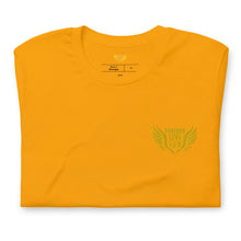 Load image into Gallery viewer, FLO Wings Embroidered T-shirt (Gold Edition)