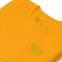 Load image into Gallery viewer, FLO Wings Embroidered T-shirt (Gold Edition)