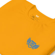 Load image into Gallery viewer, FLO Wings Embroidered T-shirt (Blue Edition)