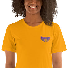 Load image into Gallery viewer, FLO Wings Embroidered T-shirt (Purple Edition)