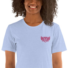 Load image into Gallery viewer, FLO Wings Embroidered T-shirt (Pink)