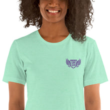 Load image into Gallery viewer, FLO Wings Embroidered T-shirt (Purple Edition)