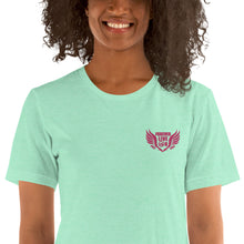 Load image into Gallery viewer, FLO Wings Embroidered T-shirt (Pink)