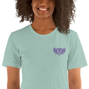 FLO Wings Embroidered T-shirt (Purple Edition)