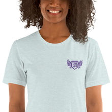 Load image into Gallery viewer, FLO Wings Embroidered T-shirt (Purple Edition)