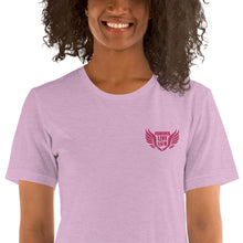 Load image into Gallery viewer, FLO Wings Embroidered T-shirt (Pink)