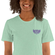 Load image into Gallery viewer, FLO Wings Embroidered T-shirt (Purple Edition)