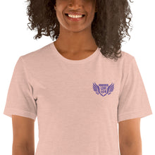 Load image into Gallery viewer, FLO Wings Embroidered T-shirt (Purple Edition)