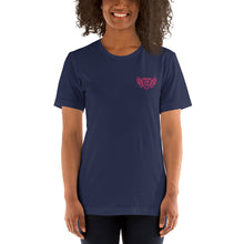 Load image into Gallery viewer, FLO Wings Embroidered T-shirt (Pink)