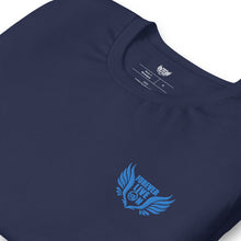 Load image into Gallery viewer, FLO Wings Embroidered T-shirt (Blue Edition)