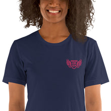 Load image into Gallery viewer, FLO Wings Embroidered T-shirt (Pink)