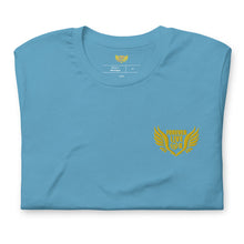 Load image into Gallery viewer, FLO Wings Embroidered T-shirt (Gold Edition)