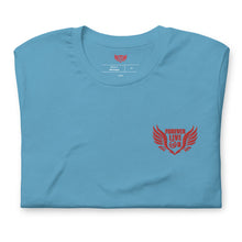 Load image into Gallery viewer, FLO Wings Embroidered T-shirt (Red Edition)