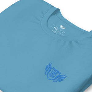 FLO Wings Embroidered T-shirt (Blue Edition)