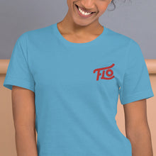 Load image into Gallery viewer, FLO Embroidered T-shirt (Red)