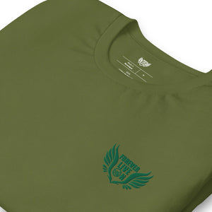 FLO Wings Embroidered T-shirt (Green Edition)