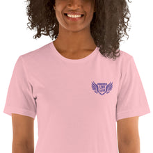 Load image into Gallery viewer, FLO Wings Embroidered T-shirt (Purple Edition)