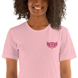 FLO Wings Embroidered T-shirt (Pink)