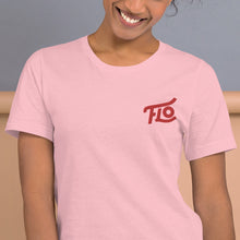 Load image into Gallery viewer, FLO Embroidered T-shirt (Red)