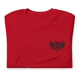 FLO Wings Embroidered T-shirt (Black)