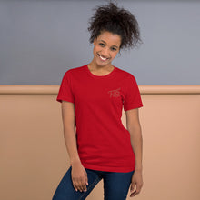 Load image into Gallery viewer, FLO Embroidered T-shirt (Red)