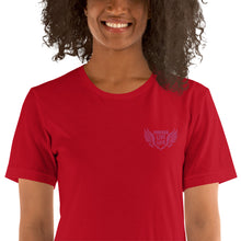 Load image into Gallery viewer, FLO Wings Embroidered T-shirt (Pink)