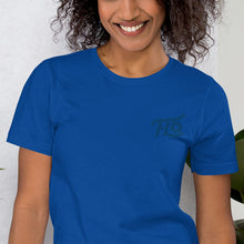 Load image into Gallery viewer, FLO Embroidered T-shirt (Royal Blue)