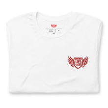 Load image into Gallery viewer, FLO Wings Embroidered T-shirt (Red Edition)