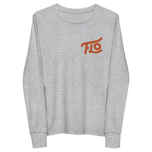 Load image into Gallery viewer, FLO Youth Long Sleeve Tee (Embroidered Orange)