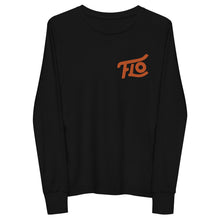 Load image into Gallery viewer, FLO Youth Long Sleeve Tee (Embroidered Orange)
