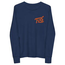 Load image into Gallery viewer, FLO Youth Long Sleeve Tee (Embroidered Orange)