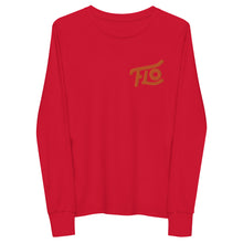 Load image into Gallery viewer, FLO Youth Long Sleeve Tee (Embroidered Orange)