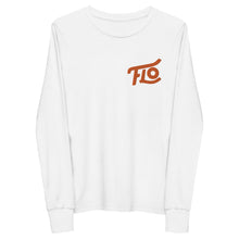 Load image into Gallery viewer, FLO Youth Long Sleeve Tee (Embroidered Orange)